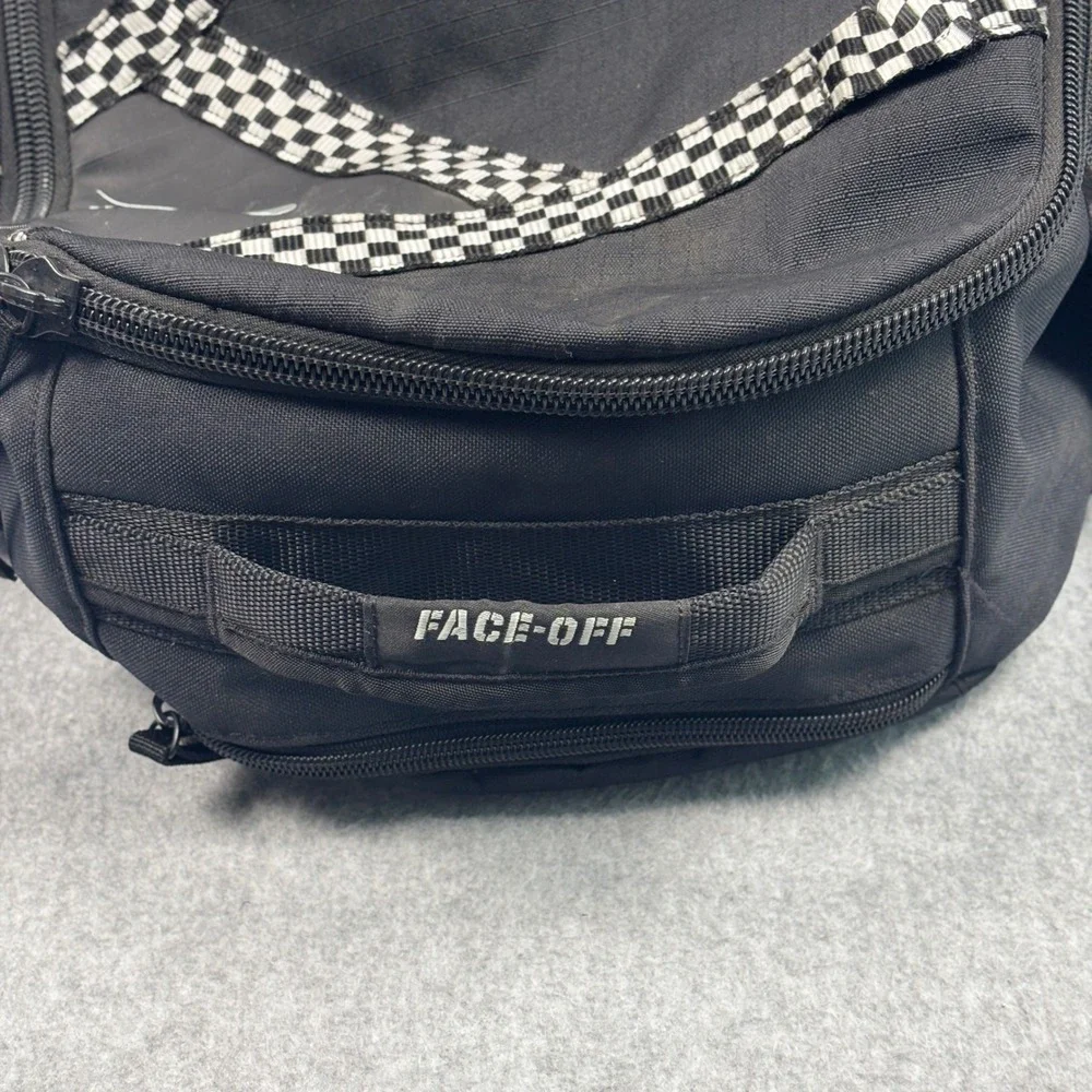 Nike Lacrosse Face-Off Backpack Black Checkered Gear Bag Large